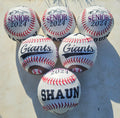 Personalized Baseball Fathers Day Gift Embroidered Baseball Senior Gift End of Season Gift Coach Gift Team Award Wedding Birth Announcement
