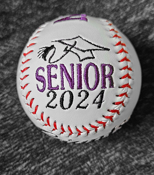 Personalized Baseball Fathers Day Gift Embroidered Baseball Senior Gift End of Season Gift Coach Gift Team Award Wedding Birth Announcement