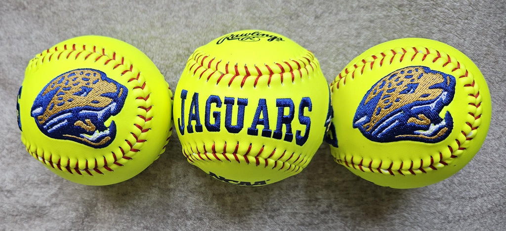 Personalized Embroidered Softball, Custom Team Gift