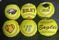 Personalized Embroidered Softball, Custom Team Gift